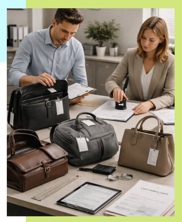 Сертификация сумок в Ессентуках от 7648 руб. | Алешин-Ссн