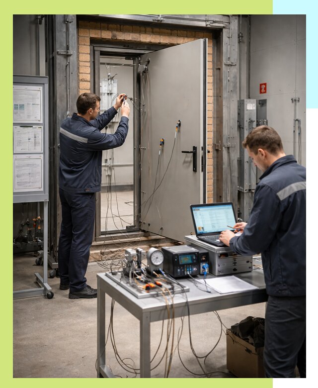 Сертификация противопожарных дверей в Ессентуках по ГОСТ и ТР