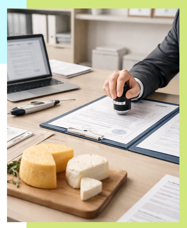 Сертификация сыров в Ессентуках от 15296 р | Сертификат на сыр Алешин-Ссн