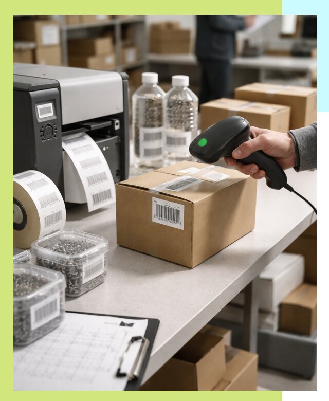 Штрихкодирование продукции и маркировка для продажи в Ессентуках