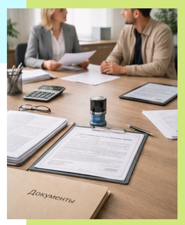 Сертификат соответствия на продукцию в Ессентуках от 15296 р.|Алешин-Ссн