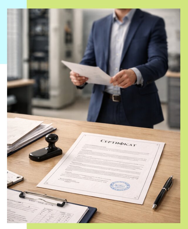 Сертификат на оборудование в Ессентуках от 15296 р. | Алешин-Ссн