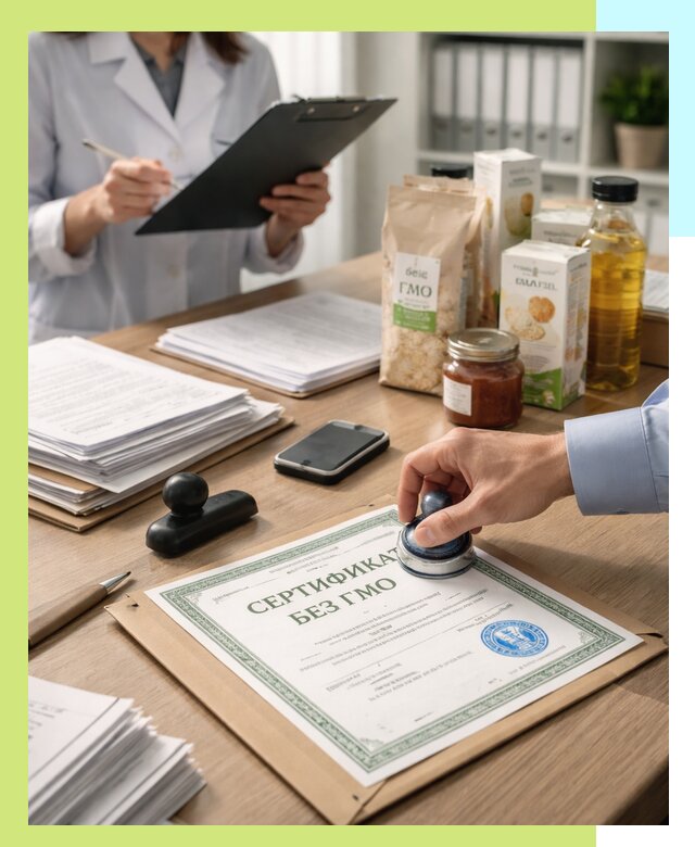 Получение сертификата Без ГМО для продукции в Ессентуках